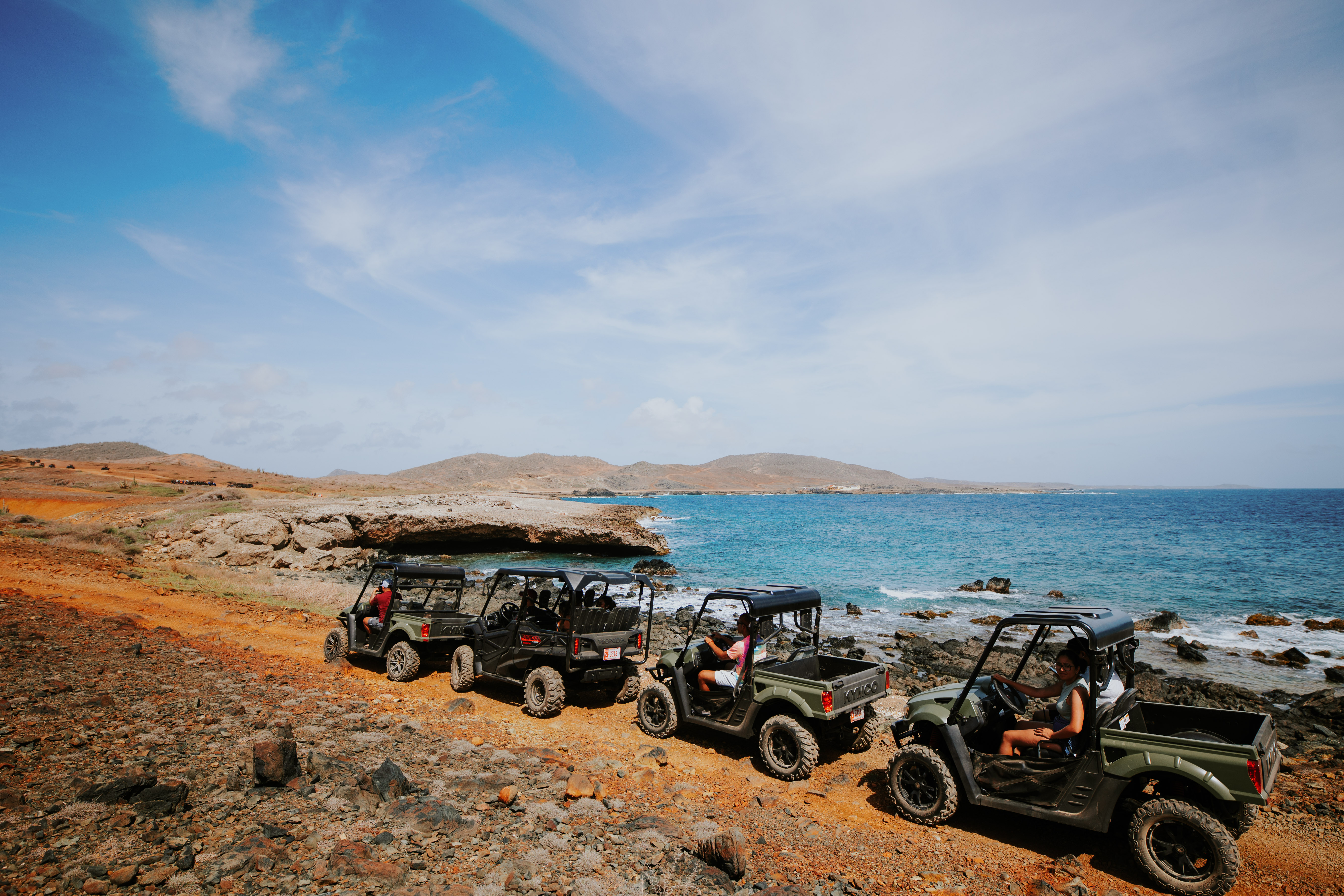 A photograph of the tour near the coastline